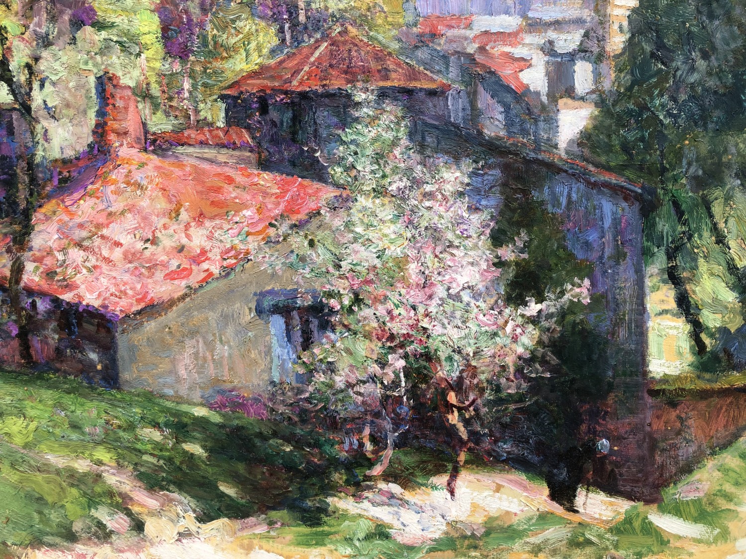 J. Wagner Peinture Huile Sur Toile Signee Paysage Montagne | Peinture