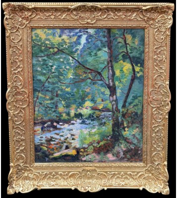 Guillaumin Armand Crozant, Banks Of The Sedelle, Oil On Canvas Circa 1912, Signed, Certificate