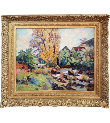 Guillaumin Armand Creuse The Bouchardon Mill In October 1913 Oil On Canvas, Signed Certificate